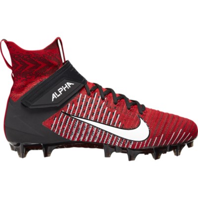 red cleats football nike