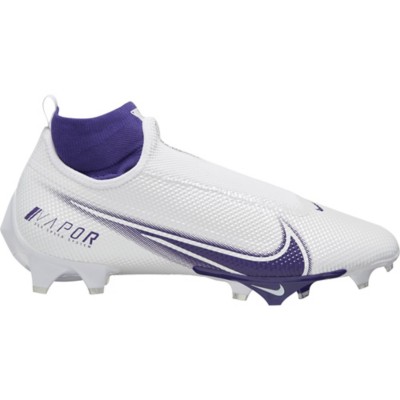 purple and white nike football cleats