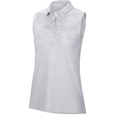 nike women's dry sleeveless golf polo