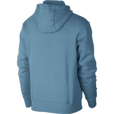 nike club fleece hoodie blue