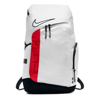 nike elite backpack white and red