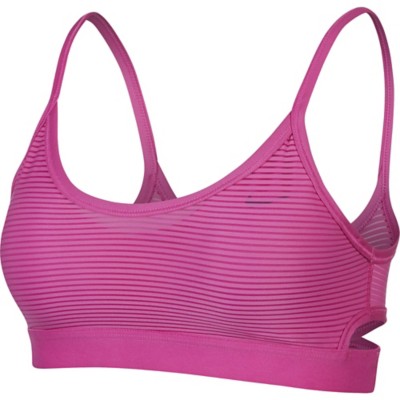 nike indy striped sports bra