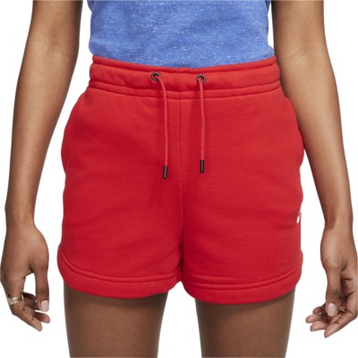 women's nike french terry yoga shorts