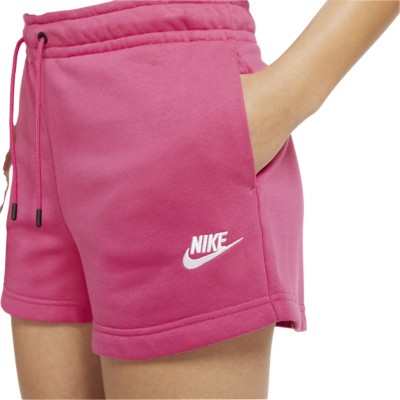 women's nike french terry yoga shorts
