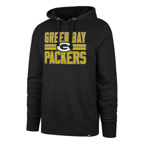 47 Brand Green Bay Packers Block Stripe Headline Hoodie