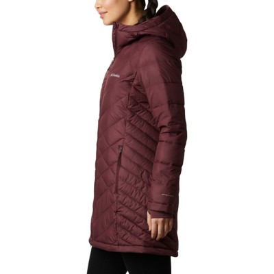 columbia women's heavenly long hooded jacket