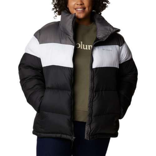 Women's Columbia Plus Size Puffect Color Block Short Puffer Jacket