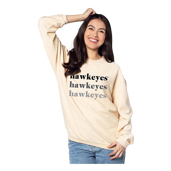 Chicka-D Women's Iowa Hawkeyes 21 Corded Crewneck Sweatshirt product image