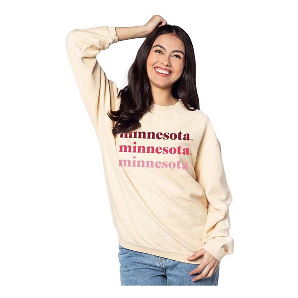 Chicka-D Women's Minnesota Golden Gophers 21 Corded Crewneck Sweatshirt product image