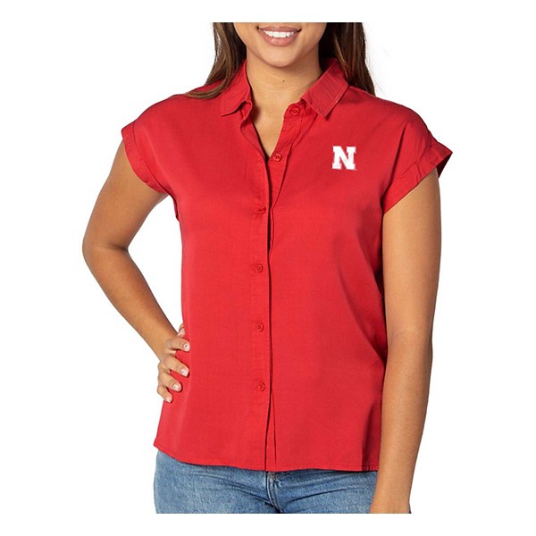 UG Apparel Women's Nebraska Cornhuskers Button Up Shirt product image
