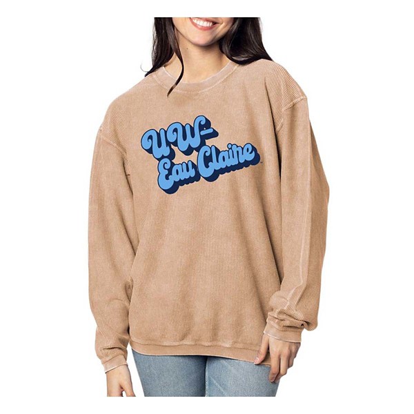 Chicka-D Women's UW-Eau Claire Blugolds Corded Crewneck Sweatshirt product image