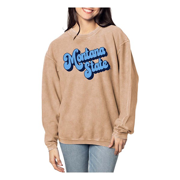 Chicka-D Women's Montana State Bobcats Corded Crewneck Sweatshirt product image