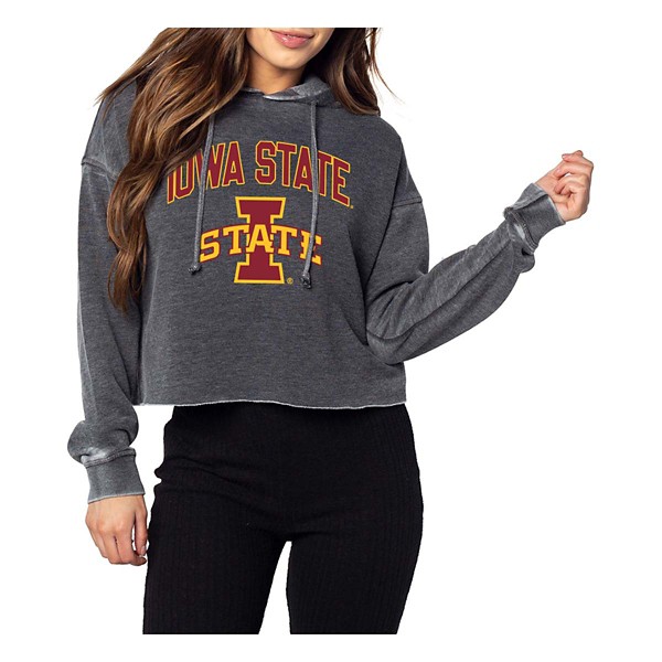Chicka-D Women's Iowa State Cyclones Cropped Campus Hoodie product image