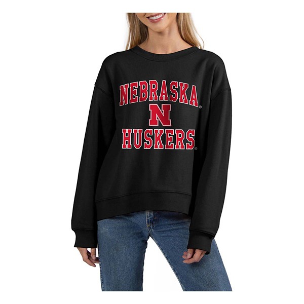 Chicka-D Women's Nebraska Cornhuskers Old School Crewneck Sweatshirt product image