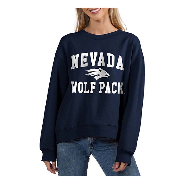 Chicka-D Women's Nevada Wolf Pack Old School Crewneck Sweatshirt product image