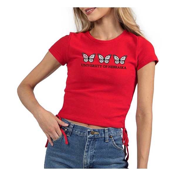 Chicka-D Women's Nebraska Cornhuskers Side Cinch Top product image