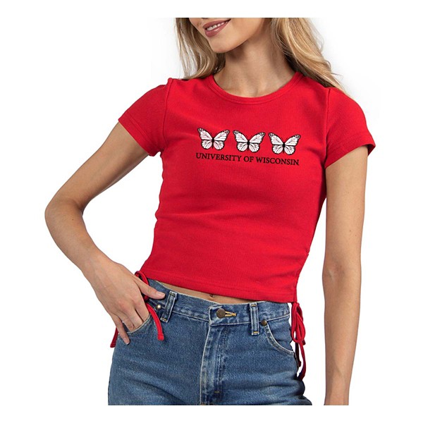 Chicka-D Women's Wisconsin Badgers Side Cinch Top product image