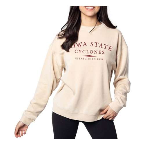 Chicka-D Women's Iowa State Cyclones Arch Over Serif Crew