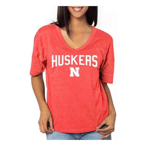 Chicka-D Women's Nebraska Cornhuskers Heavy Squeeze T-Shirt