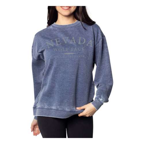 Chicka-D Women's Nevada Wolf Pack Arch Over Serif Crew