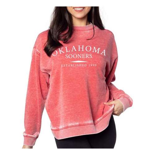 Chicka-D Women's Oklahoma Sooners Arch Over Serif Crew