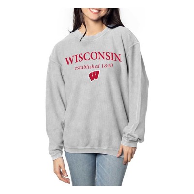 Chicka-D Women's Wisconsin Badgers Arch Over Cord Crew