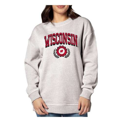 Chicka-D Women's Wisconsin Badgers Arch Shadow Crew
