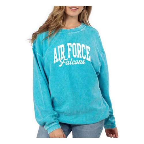 Chicka-D Women's Air Force Falcons Arc Script Crew