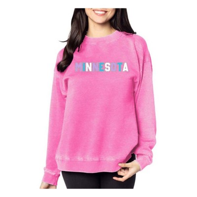 Chicka-D Women's Home Base Crewneck Sweatshirt - Super Soft Cloud Fleece, Officially Licensed NCAA