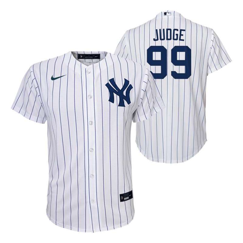 Men's New York Yankees Aaron Judge #99 Nike White Home Replica Jersey