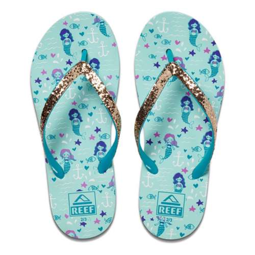 Little Girls' Reef Stargazer Print Flip Flop Sandals