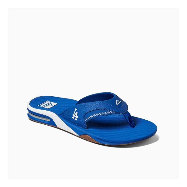 Men's Reef Los Angeles Dodgers Fanning Flip Flop Sandals product image