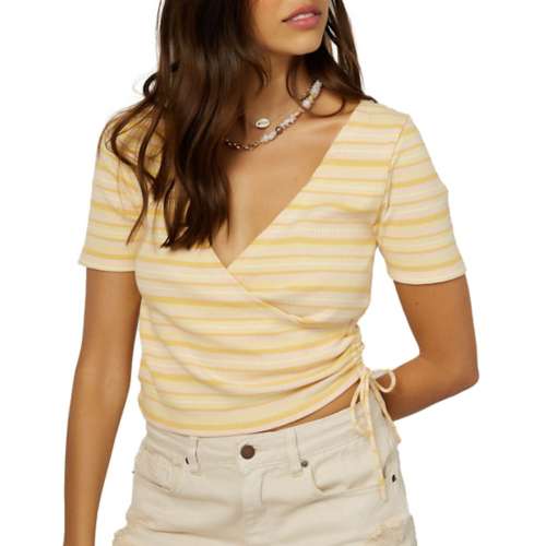 Women's O'Neill Carina Stripe Knit V-Neck T-Shirt