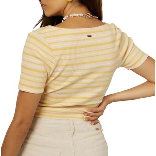 Women's O'Neill Carina Stripe Knit V-Neck T-Shirt