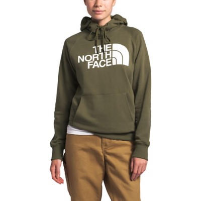 womens green north face hoodie