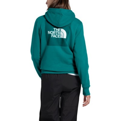 north face red box hoodie women's