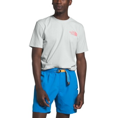 north face t shirt and shorts