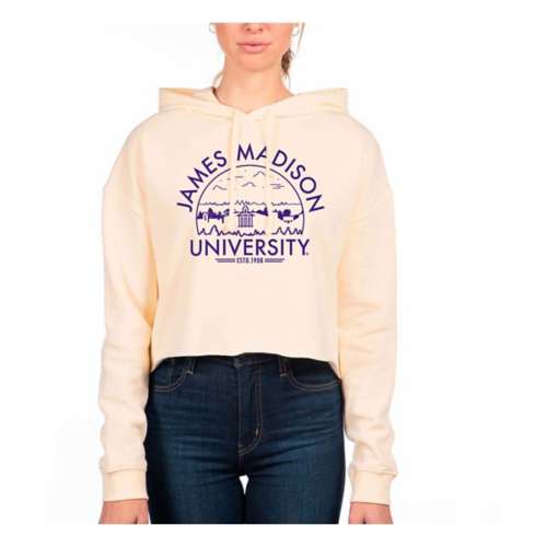 USCAPE Women's James Madison Dukes Voyager Crop Hoodie
