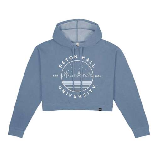 USCAPE Women's Moschino cotton zip-up hoodie Starry Scape Pigment Dyed Crop Hoodie