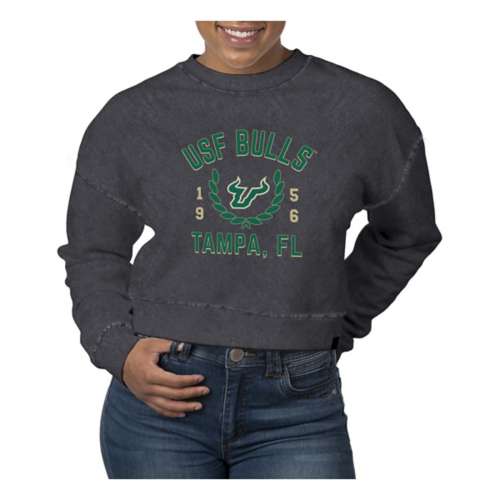 USCAPE Women's South Florida Bulls Academy Pigment Dyed Crop Crew