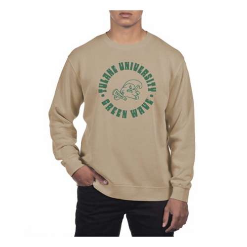 USCAPE Tulane Green Wave Radial Pigment Dyed Crew