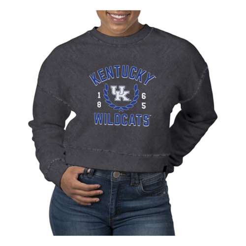 USCAPE Women's Kentucky Wildcats Academy Pigment Dyed Crop Crew