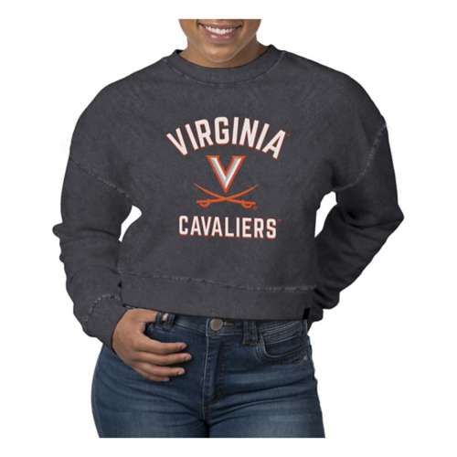 USCAPE Women's Virginia Cavaliers Academy Pigment Dyed Crop Crew