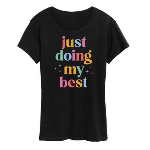 Women's Instant Message Plus Size Positivity Graphic T-Shirt
