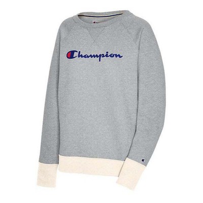 champion grey sweatshirt womens