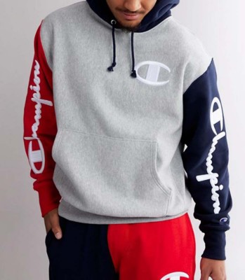 champion reverse weave color block hoodie