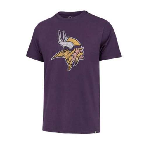 '47 Minnesota Vikings Women's Lace-Up V-Neck Jersey T-Shirt Large