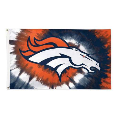 NFL Denver Broncos Orange/blue Tie-dye Short Sleeve Shirt 