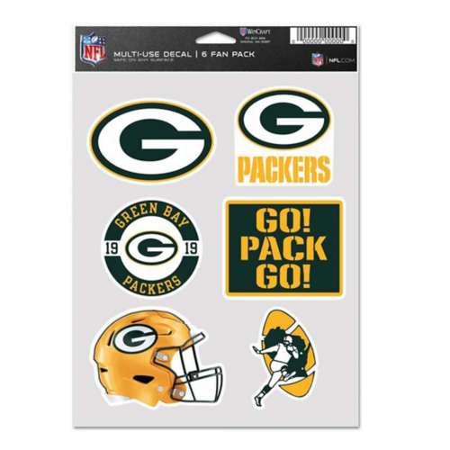 Wincraft Green Bay Packers 6pk Multifan Decals