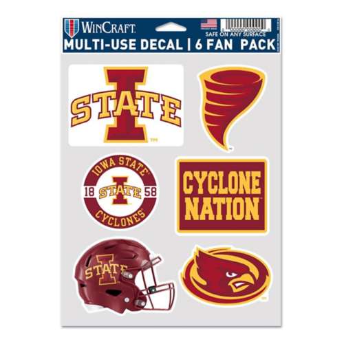 Wincraft Iowa State Cyclones 6-Pack Decal